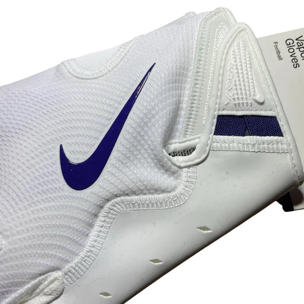 Nike Vapor Jet 8.0 NFL Football Receiver Gloves White Purple HF0315-167 XXL 2XL - Picture 6 of 7